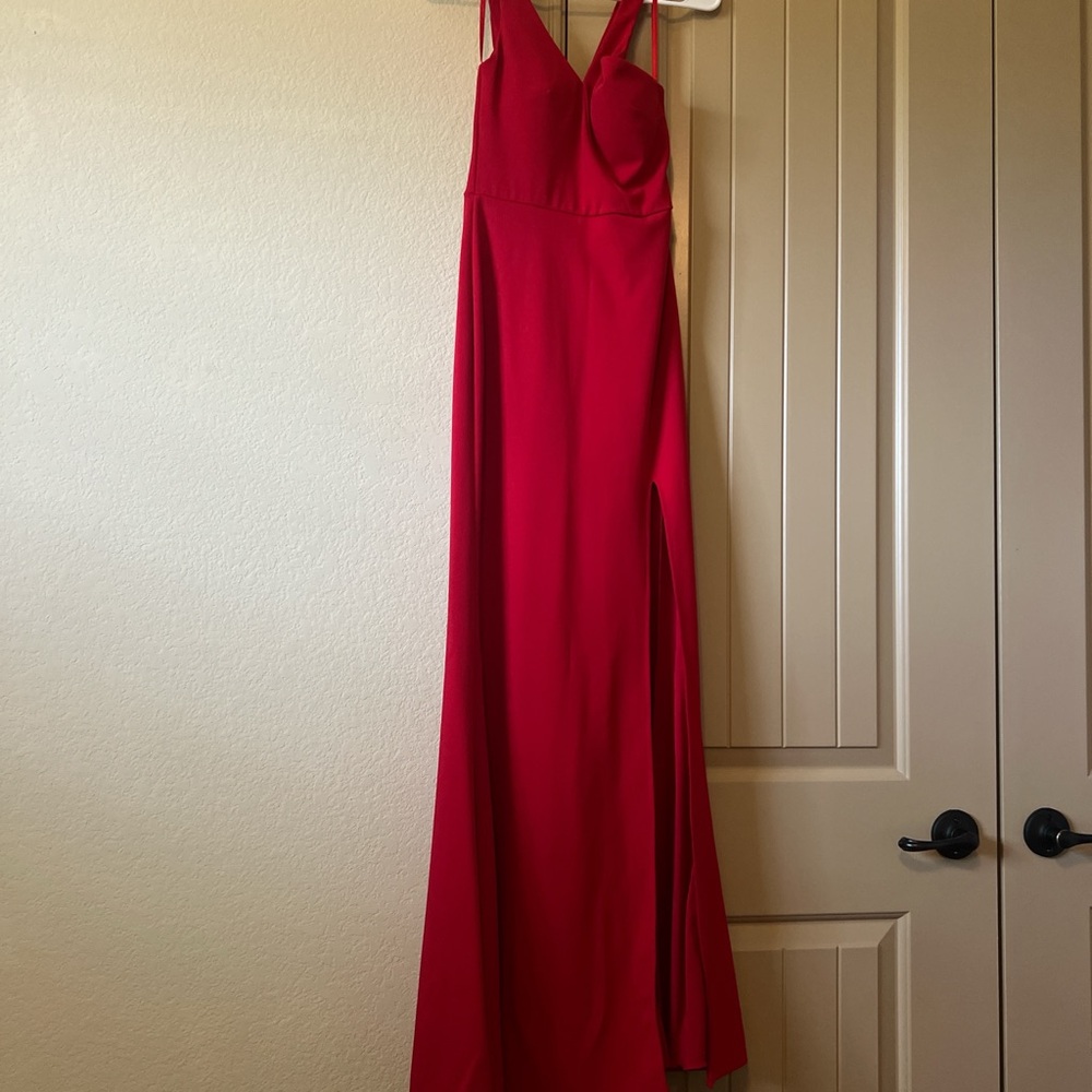 Elegant Red Evening Gown